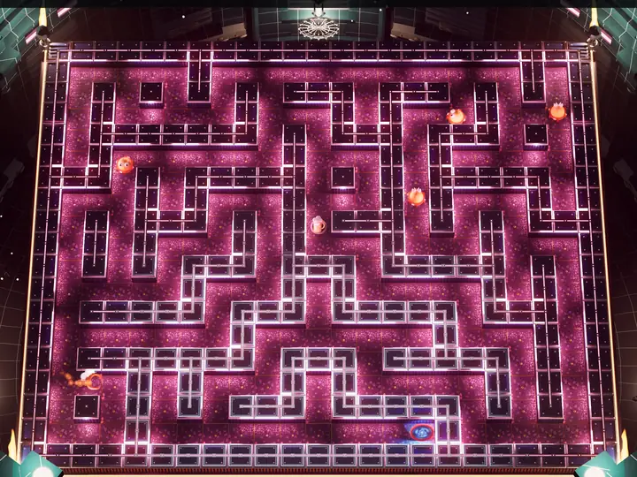 The 1930s maze in magenta