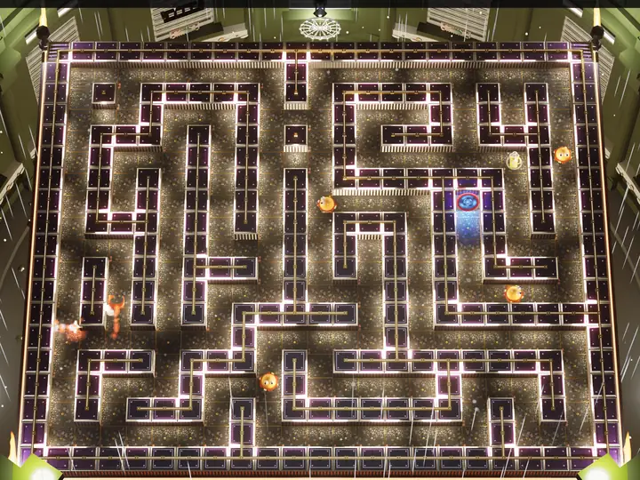 The 1960s maze in olive and chrome