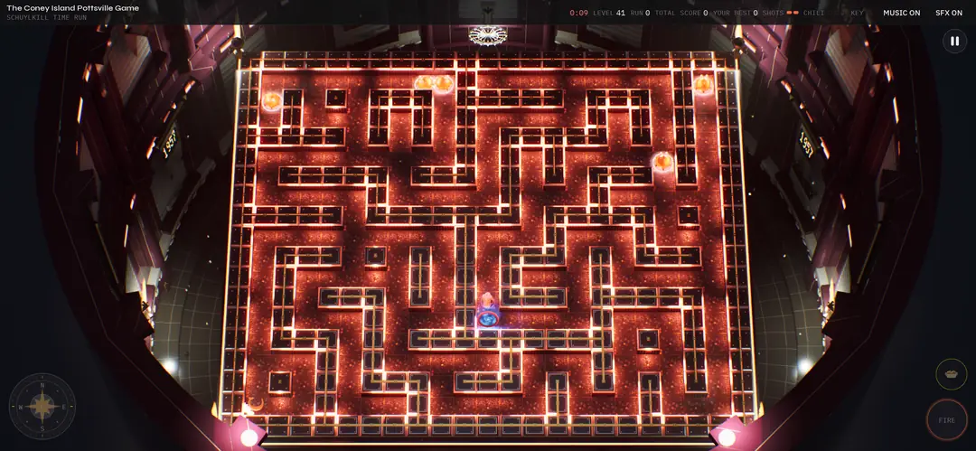 A frenzy in 1957: the red neon maze with every burger ringed