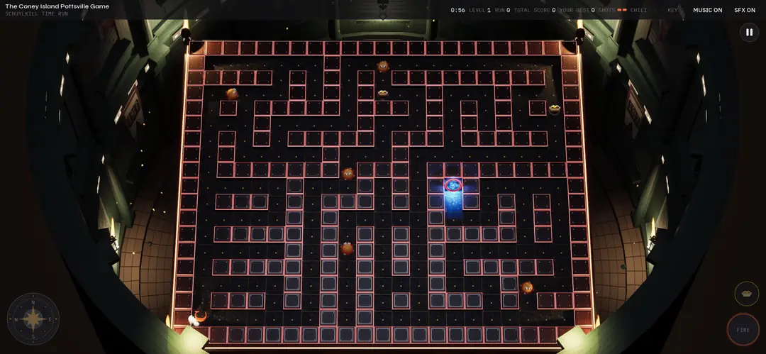 The opening in 1917: level one, the first maze